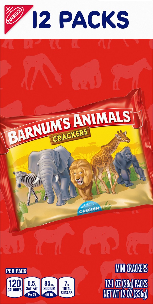 slide 8 of 9, Barnum's Animals Crackers Mini 12 - 1 oz Packs, 12 ct