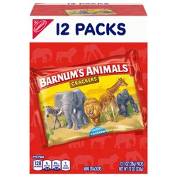 Barnum's BARNUM'S Original Animal Crackers, Kids Snacks, 12 Snack Packs