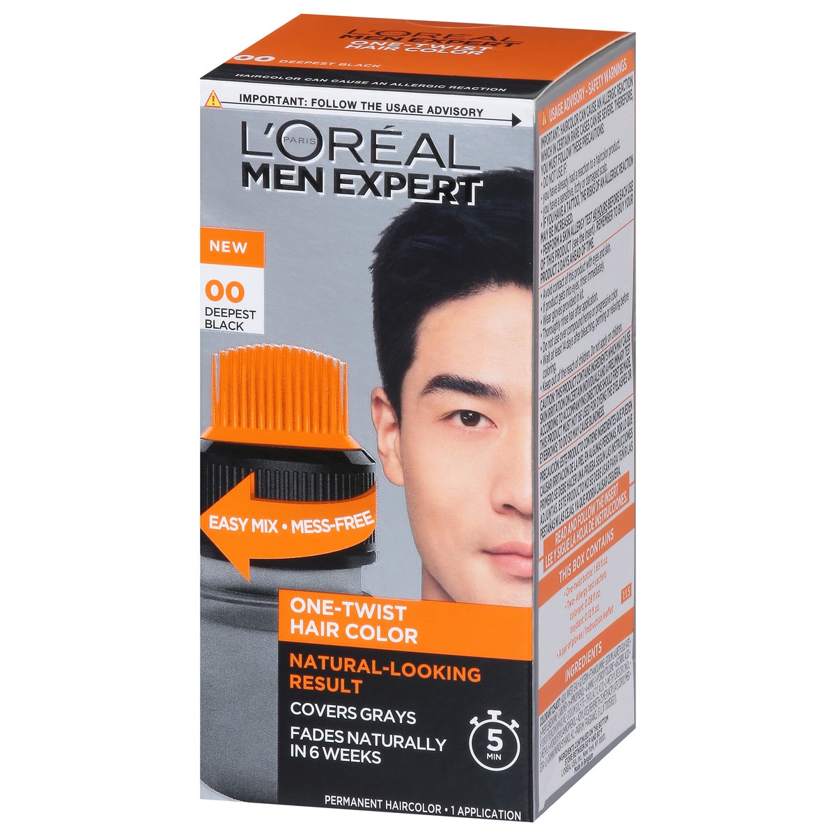 slide 2 of 9, L'Oréal Men's Expert One-Twist Permanent Hair Color, 1 ct