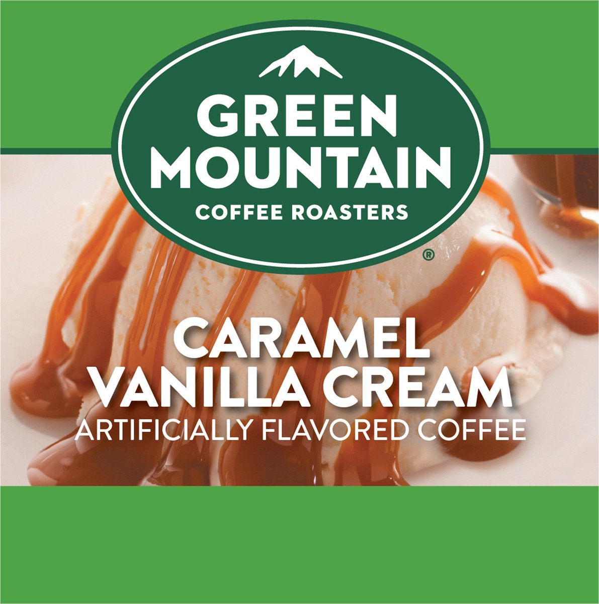 slide 9 of 10, Green Mountain Coffee Roasters Caramel Vanilla Cream Keurig Single-Serve K-Cup pods, Light Roast Coffee- 10 ct, 10 ct