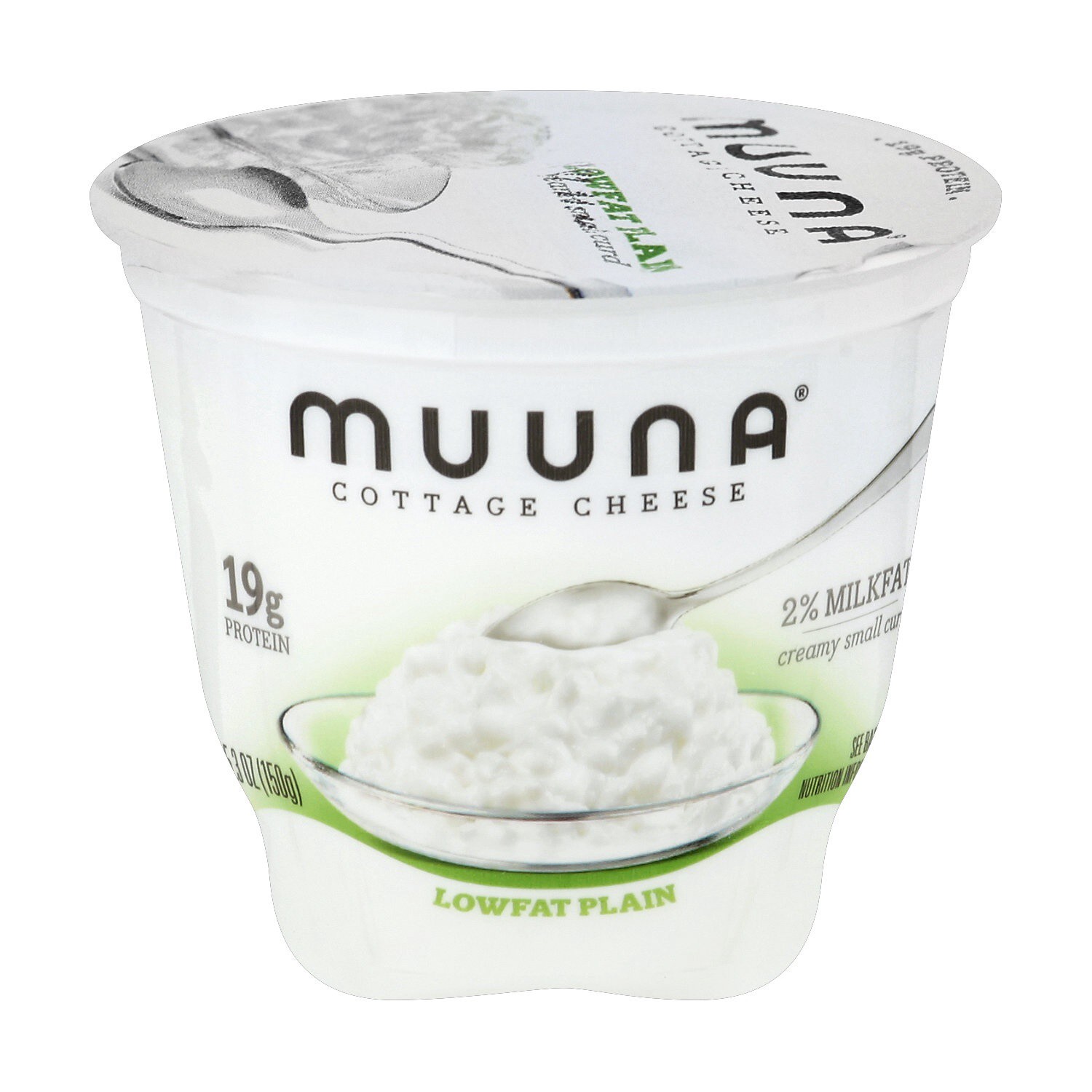 slide 1 of 1, Muuna 2% Lowfat Plain Cottage Cheese, 5.3 oz