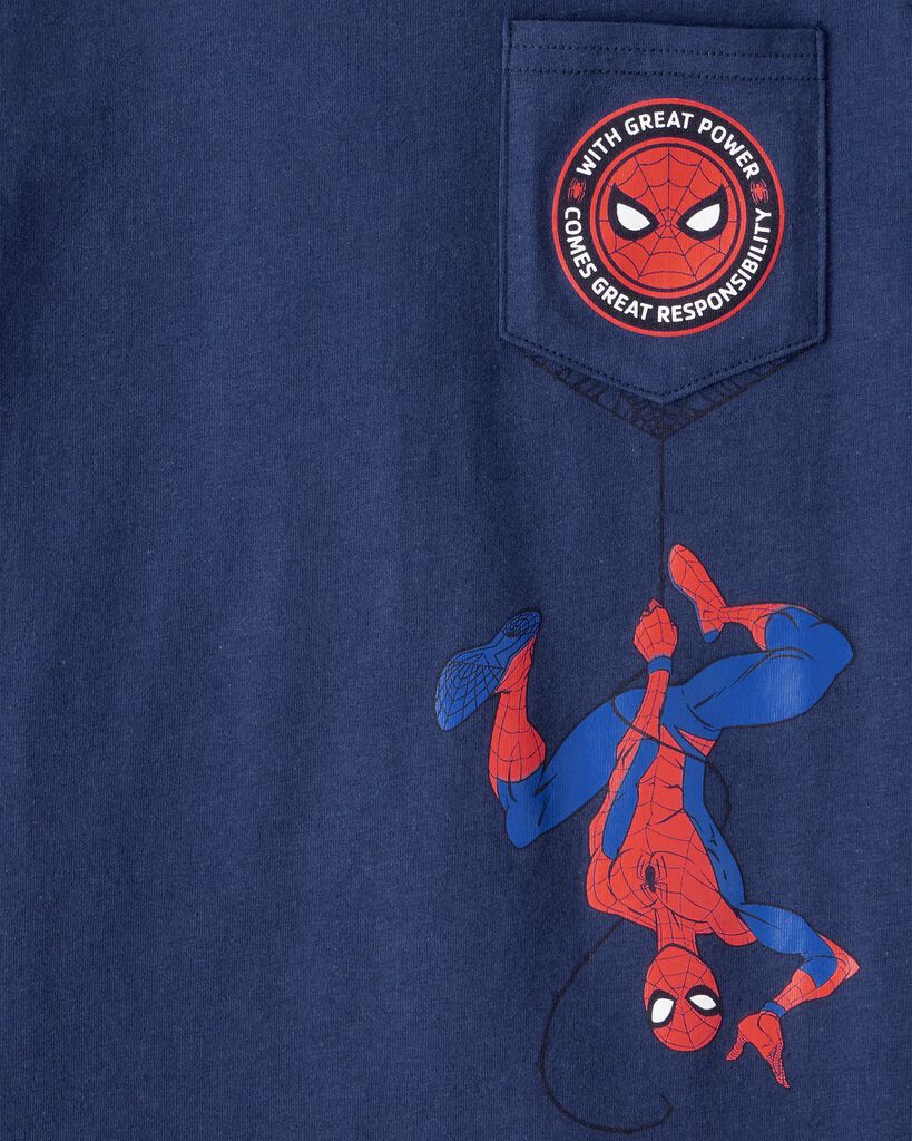 slide 2 of 2, Carter's Carters Kid Marvel™ Spider-Man Short-Sleeve Graphic Tee - Blue Blue 6, 1 ct