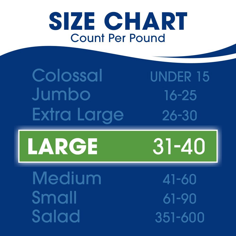 slide 4 of 5, Kroger® Wild Caught Large Raw Gulf Shrimp Peeled & Deveined Tail Off, 12 oz