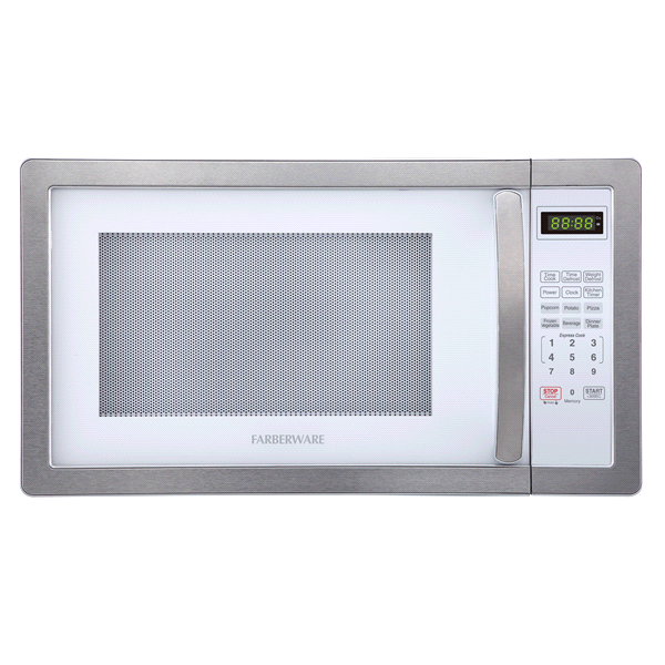 slide 1 of 2, Farberware 1000 Watt Microwave Oven - Stainless Steel, 1 ct