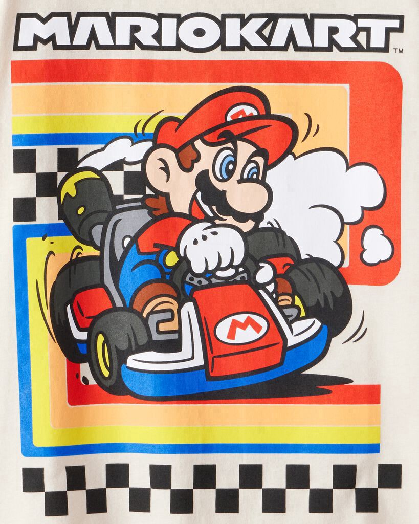 slide 2 of 2, Carter's Carters Kid Mario Kart ™ Short-Sleeve Graphic Tee - Cream Cream 12, 1 ct