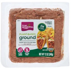 True Goodness Plant Based Ground Meat, 12 oz