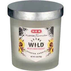 H-E-B Flavor Favorites Blooms Grown Wild - Wildflower Bouquet Scented Candle