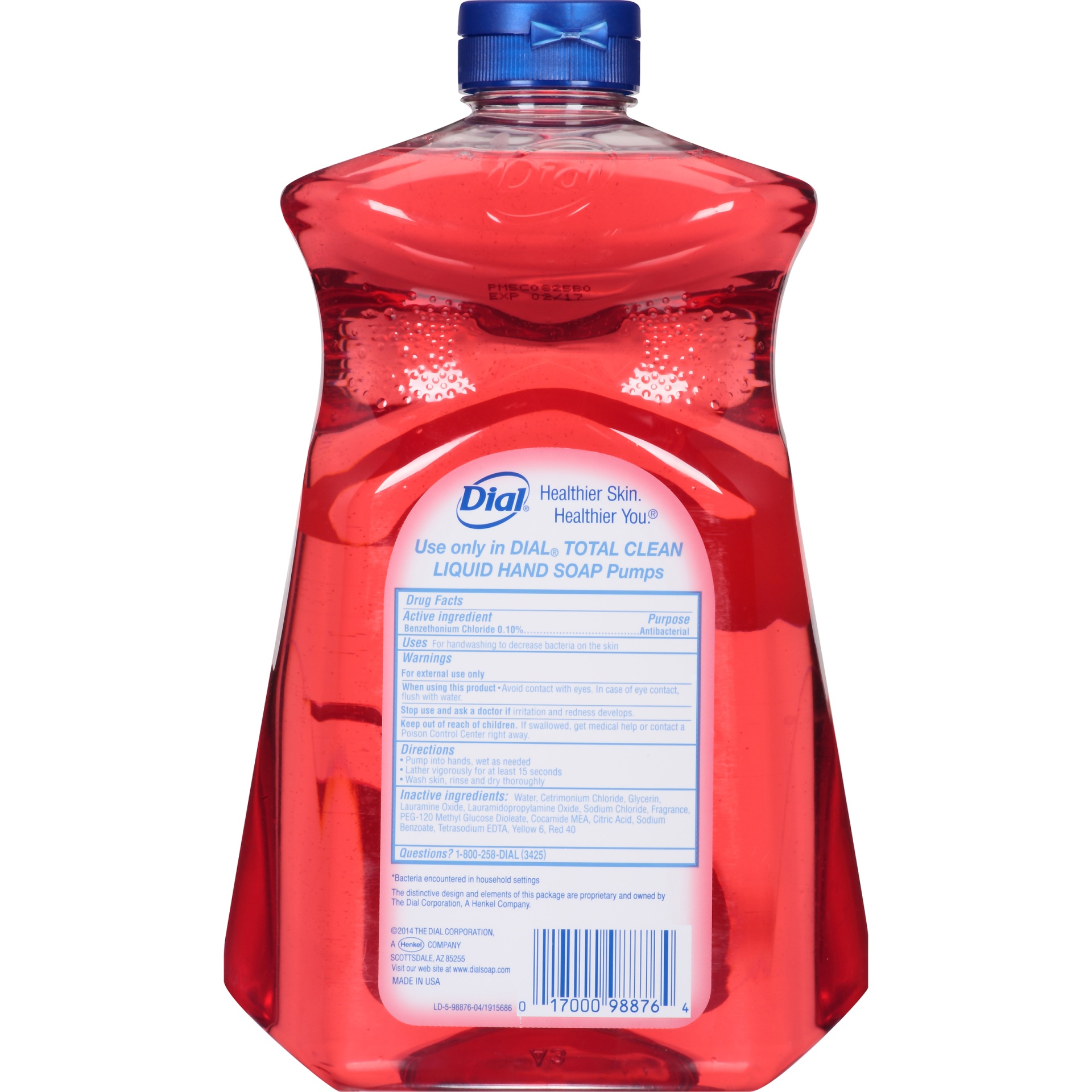 Dial Liquid Antibacterial Pomegranate & Tangerine Refill Hand Soap 52