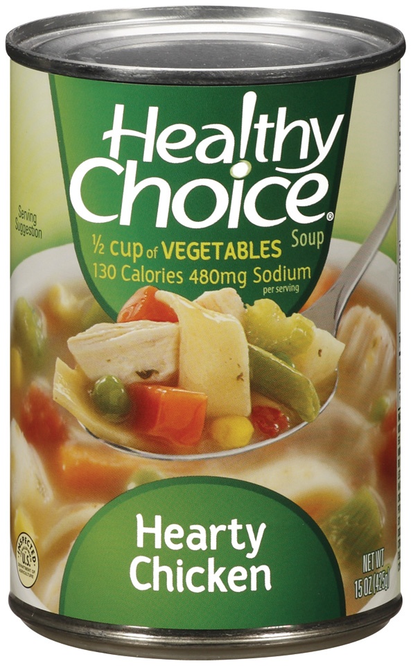 slide 1 of 1, Healthy Choice Hearty Chicken Soup, 15 oz