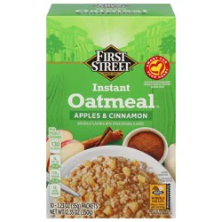 First Street Apple Cinnamon Instant Oatmeal