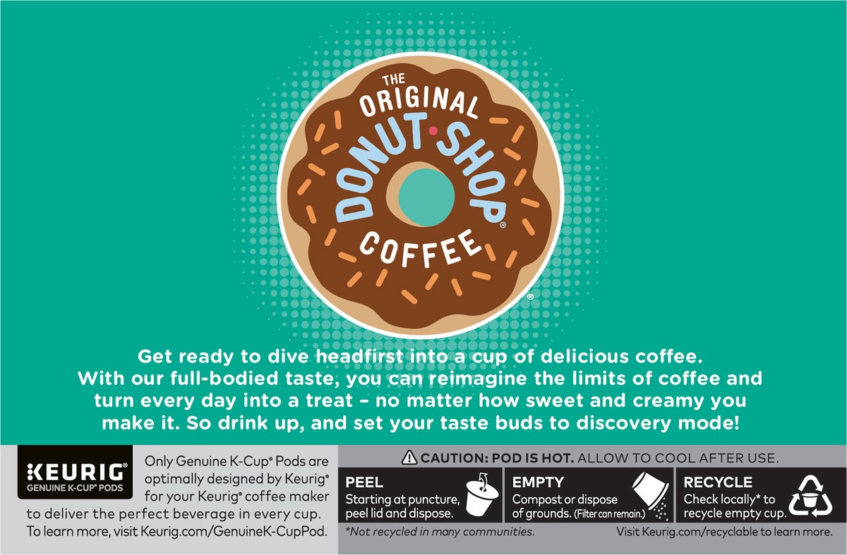 slide 9 of 10, The Original Donut Shop Decaf Keurig Single-Serve K-Cup Pods, Medium Roast Coffee- 10 ct, 10 ct