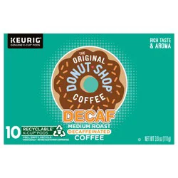 The Original Donut Shop Decaf Keurig Single-Serve K-Cup Pods, Medium Roast Coffee- 10 ct