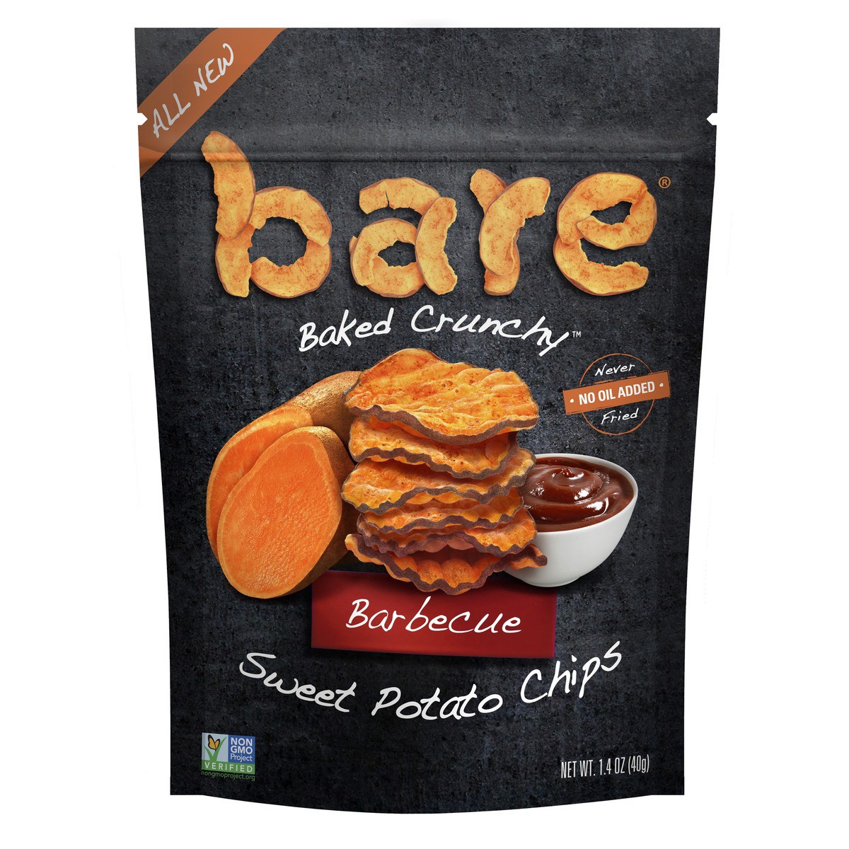 slide 4 of 4, Bare Sweet Potato Chips, 1.4 oz