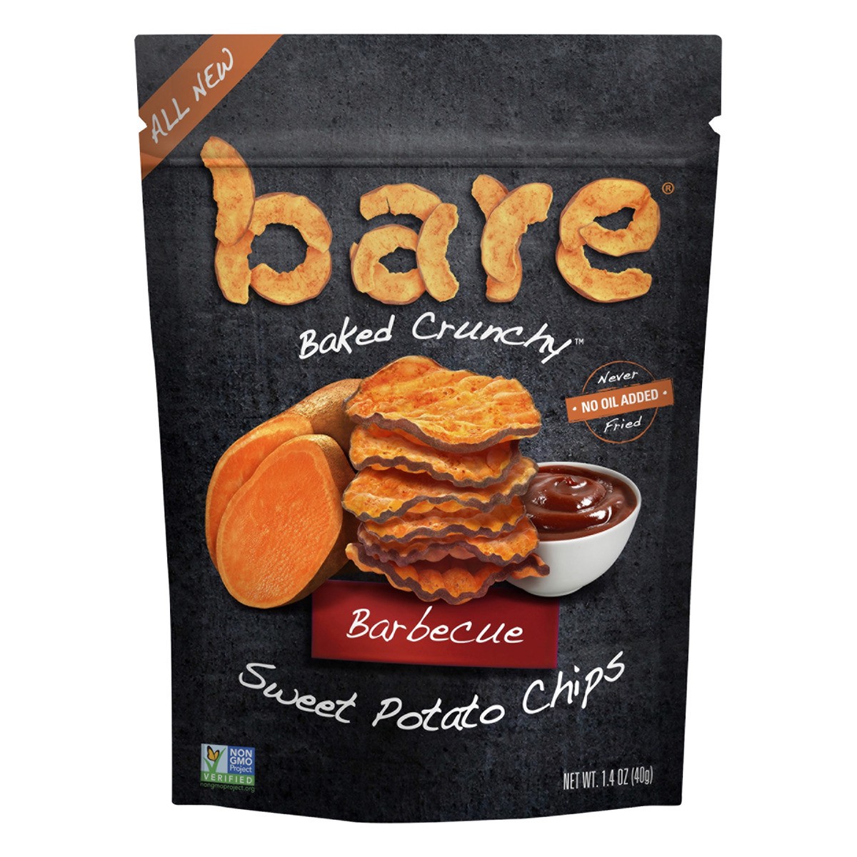 slide 1 of 4, Bare Sweet Potato Chips, 1.4 oz