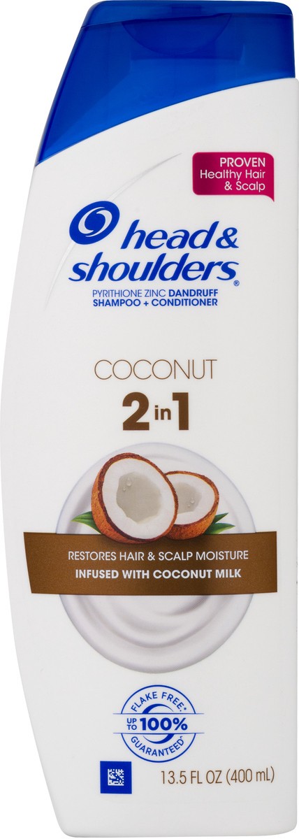 slide 5 of 8, Head & Shoulders Coconut Daily-Use Anti-Dandruff Paraben Free 2 In 1 Shampoo and Conditioner, 13.5 fl oz, 13.5 fl oz