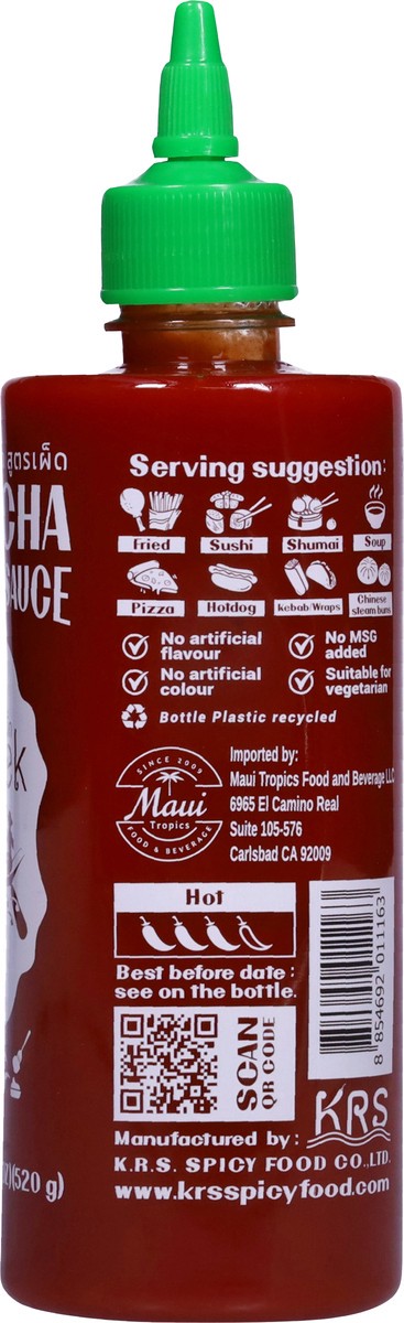 slide 8 of 13, J-Lek Hot Sriracha Chili Sauce 15.38 fl oz, 15.38 fl oz
