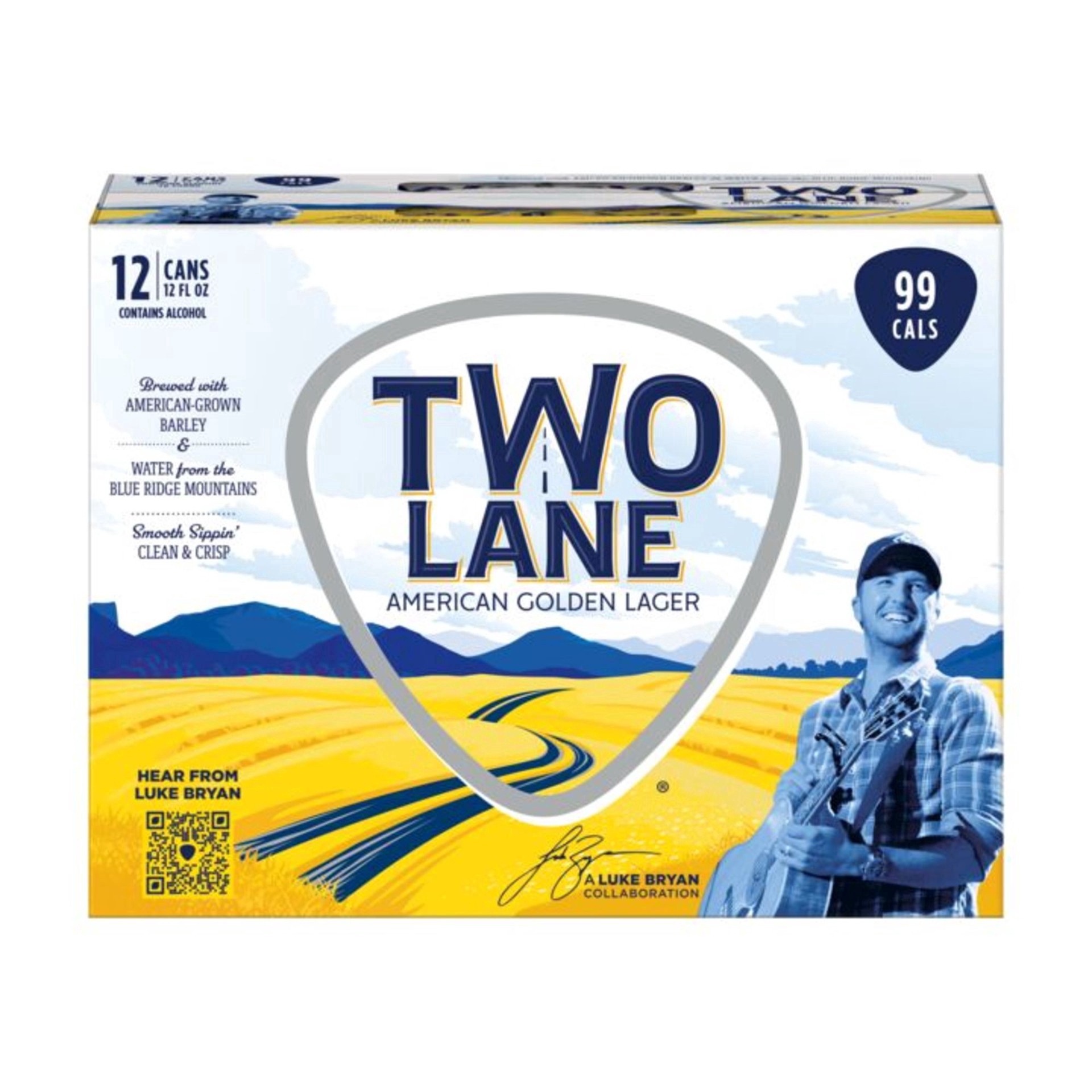 slide 28 of 28, Two Lane American Golden Lager Craft Beer, 12 pk 12 fl oz Cans, 4.2% ABV, 12 ct; 12 fl oz