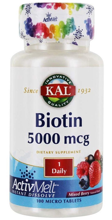 slide 1 of 1, Kal Biotin Activmelt, 100 ct