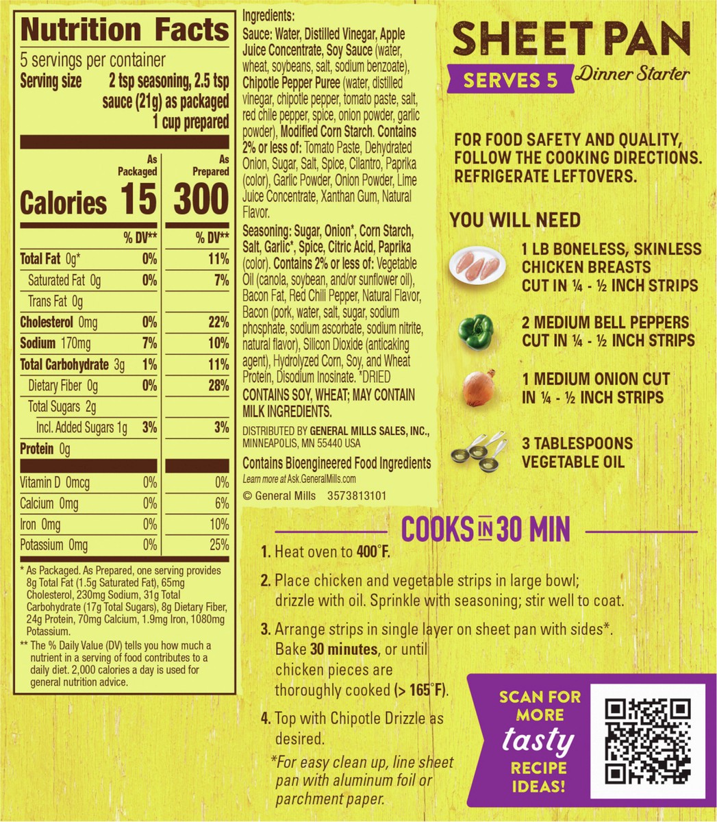 slide 10 of 11, Old El Paso Tangy Fajita Sheet Pan Dinner Starter, 3.9 OZ, 3.9 oz