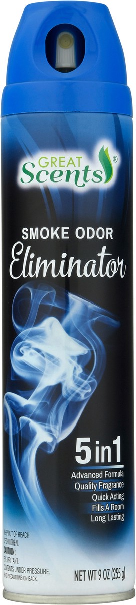 slide 4 of 9, Great Scents 5 in 1 Smoke Odor Eliminator, 5 in 1 9 oz, 9 oz