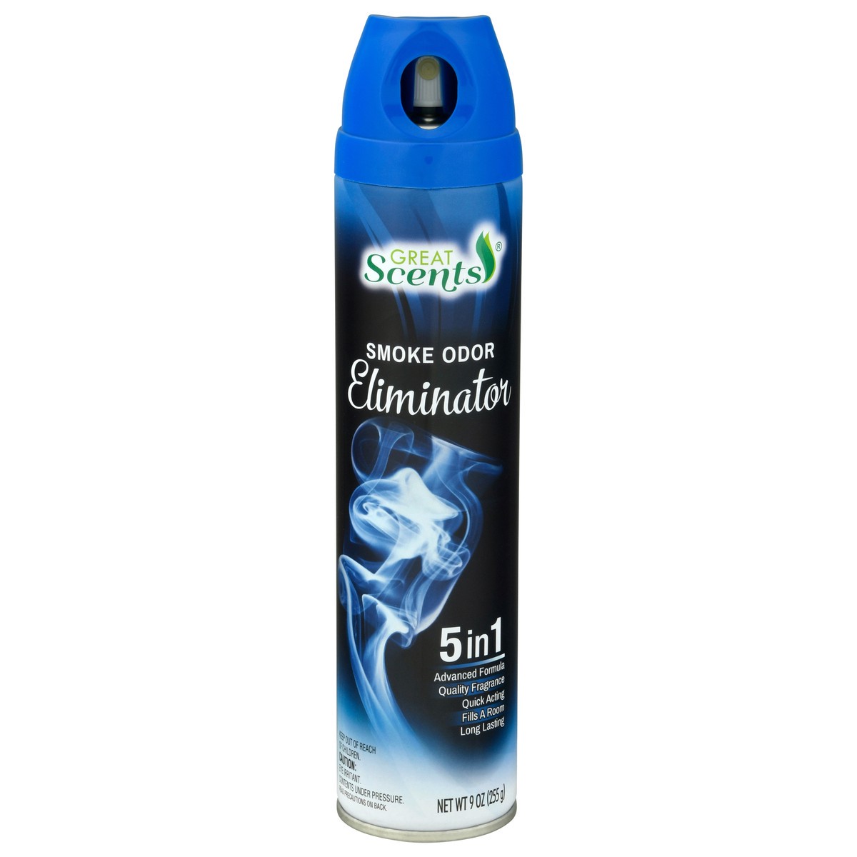 slide 9 of 9, Great Scents 5 in 1 Smoke Odor Eliminator, 5 in 1 9 oz, 9 oz