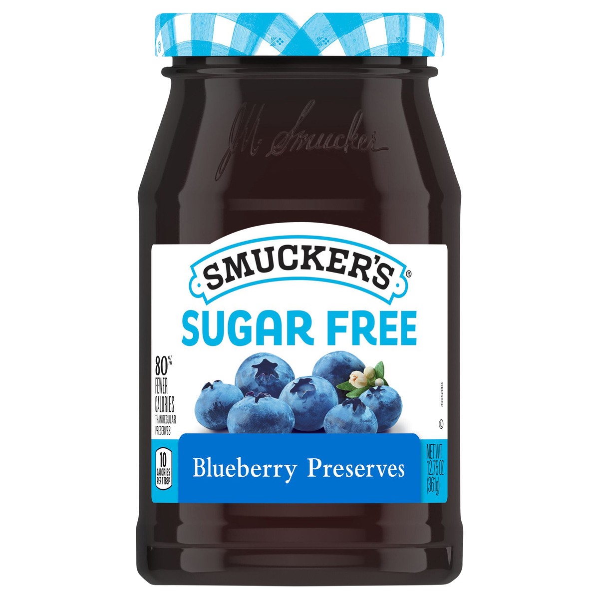 slide 1 of 7, Smucker's Sugar Free Blueberry Preserves with Splenda Brand Sweetener, 12.75 Ounces, 12.75 oz