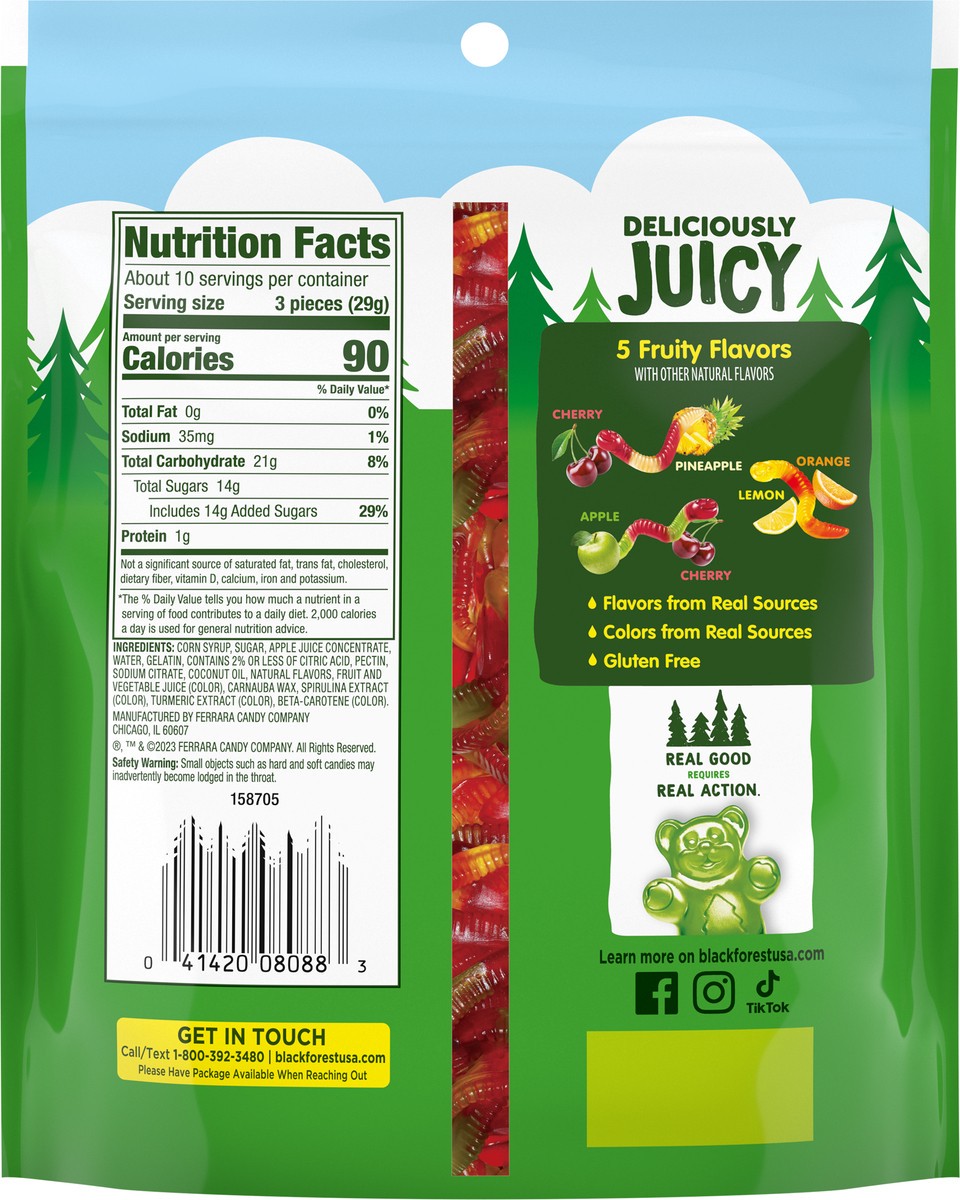 slide 2 of 13, Black Forest Gummy Worms 10 oz, 10 oz