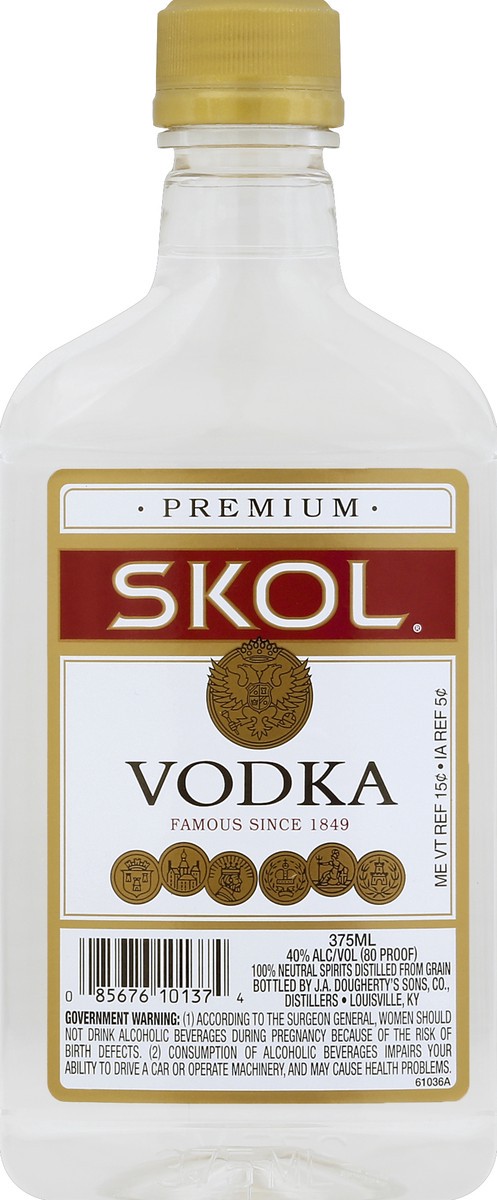 slide 1 of 2, Skol Vodka 375 ml, 375 ml