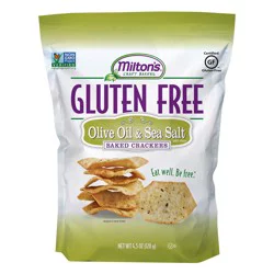 Milton's Craft Bakers Gluten Free Olive Oil & Sea Salt Baked Crackers