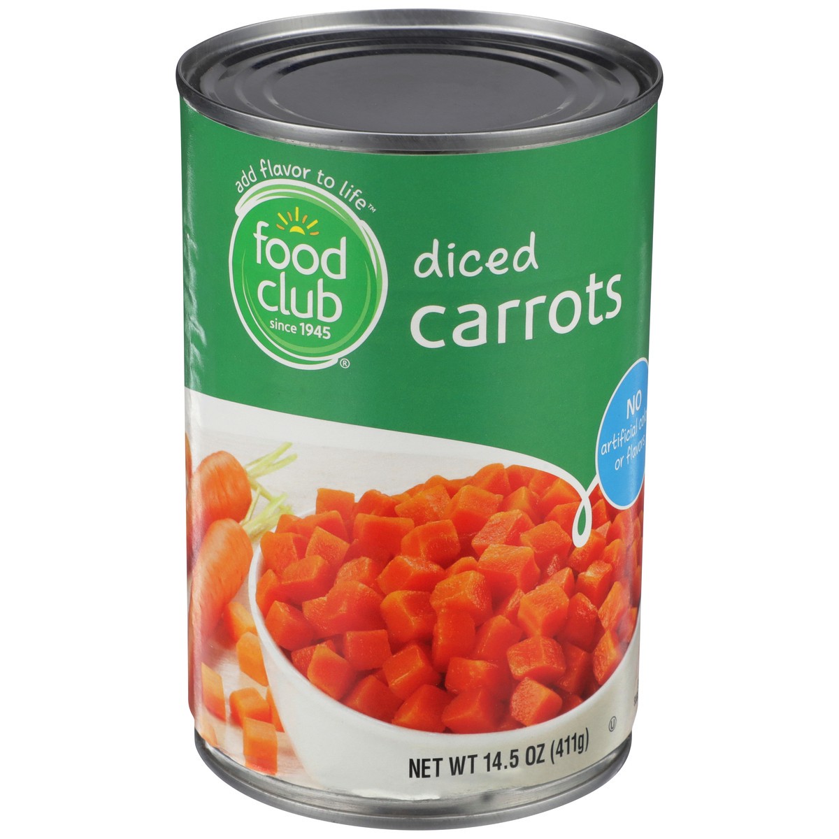 slide 2 of 9, Food Club Diced Carrots, 14.5 oz