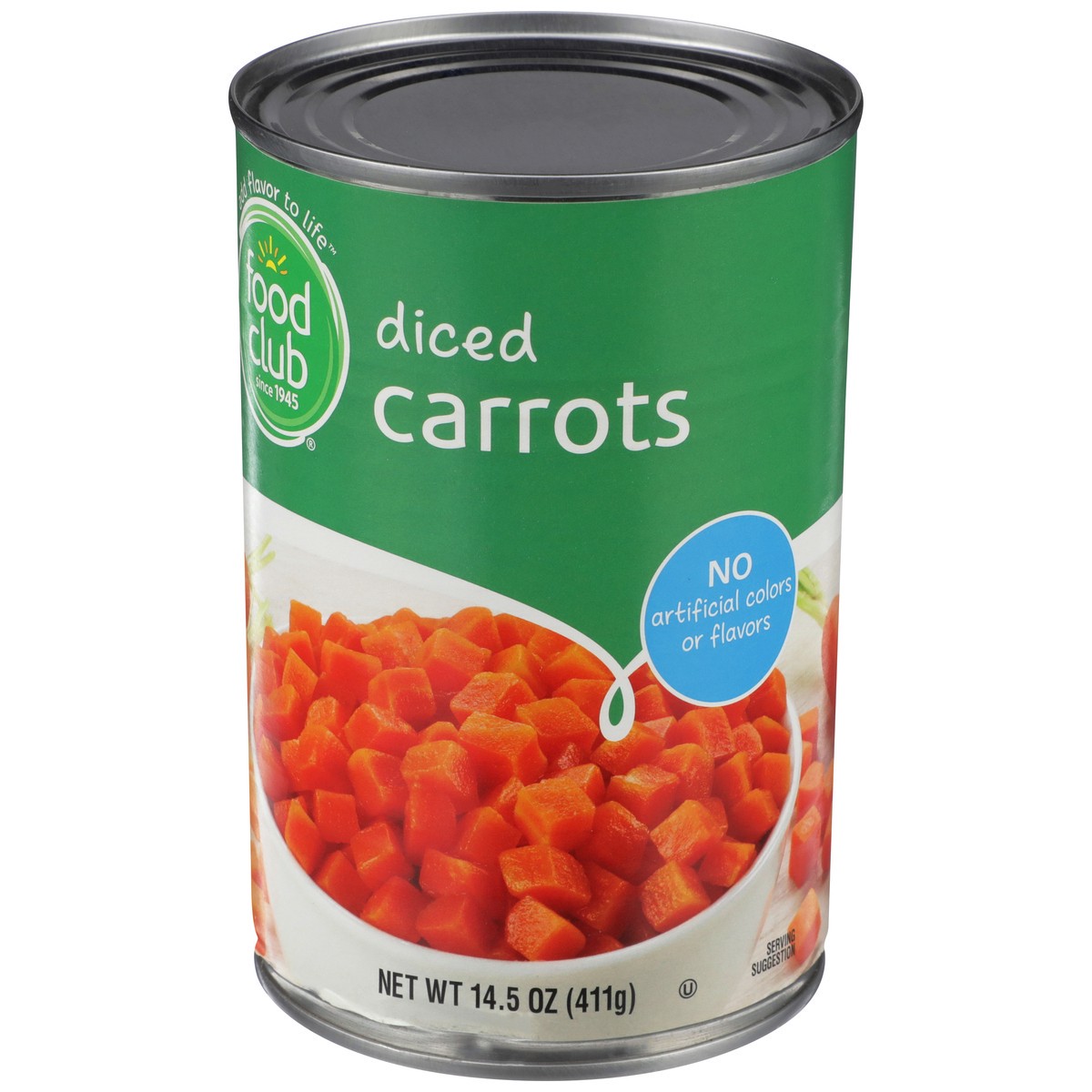 slide 3 of 9, Food Club Diced Carrots, 14.5 oz