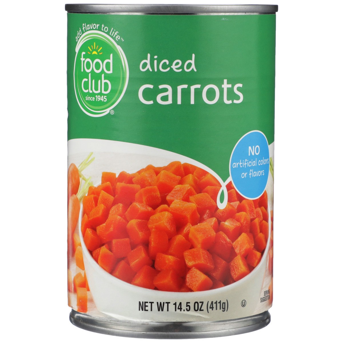 slide 8 of 9, Food Club Diced Carrots, 14.5 oz