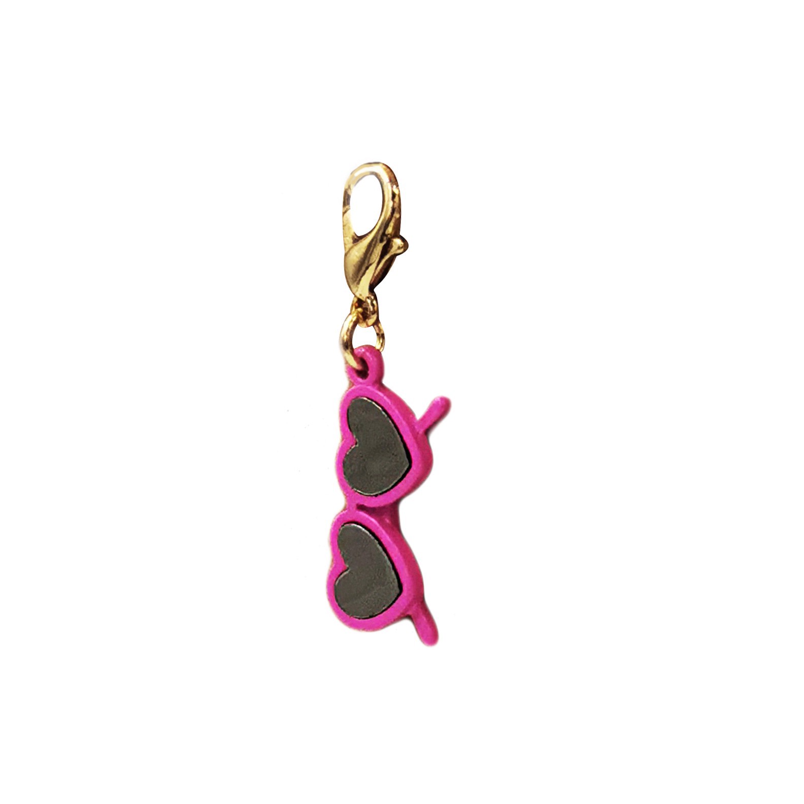 slide 4 of 4, Charmalong Pink Heart Shaped Sunglasses Charm By Bead Landing, 1.5 in x 0.8 in x 0.25 in