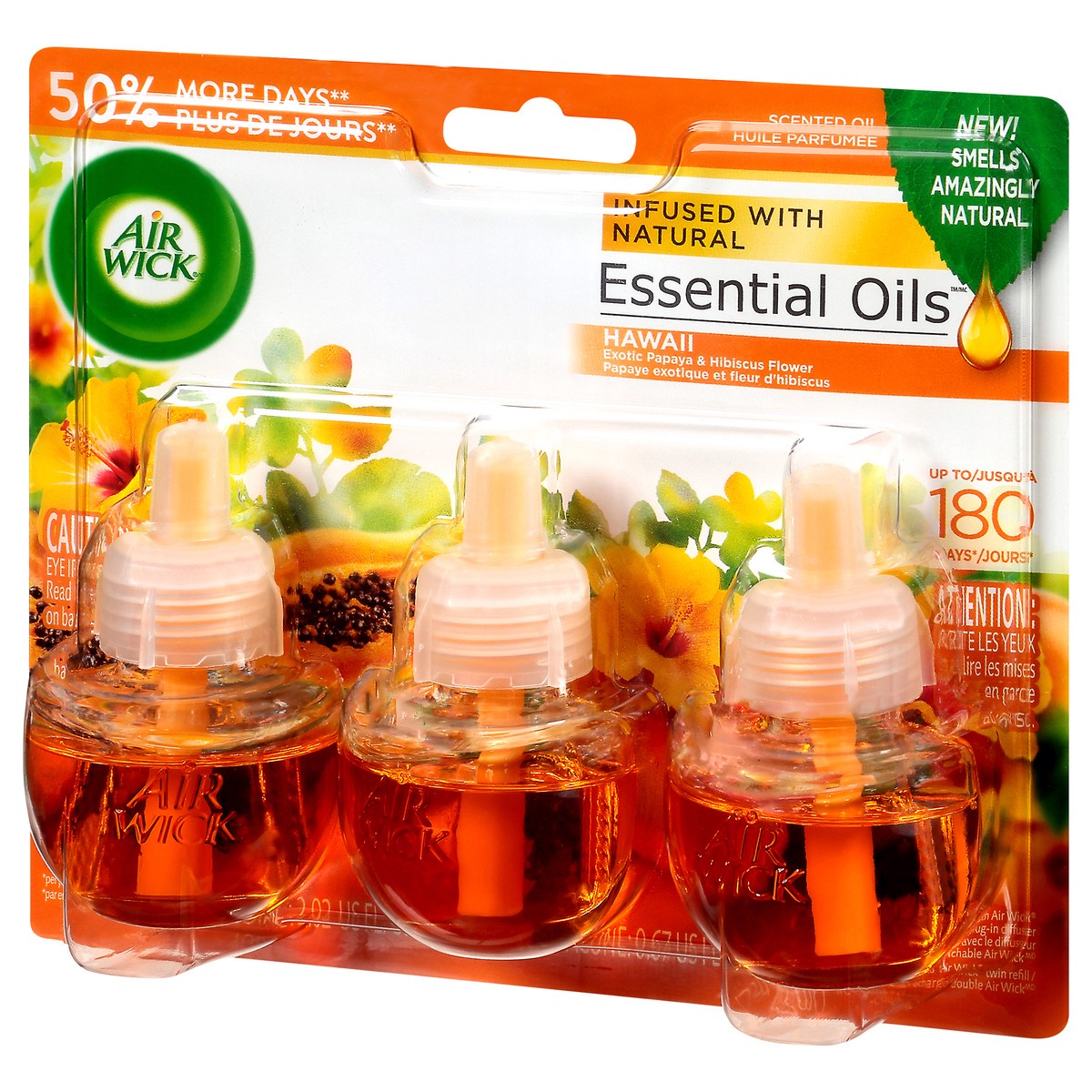 slide 3 of 9, Air Wick Plug in Scented Oil Refill, 3 Ct, Hawaii, Air Freshener, 3 ct