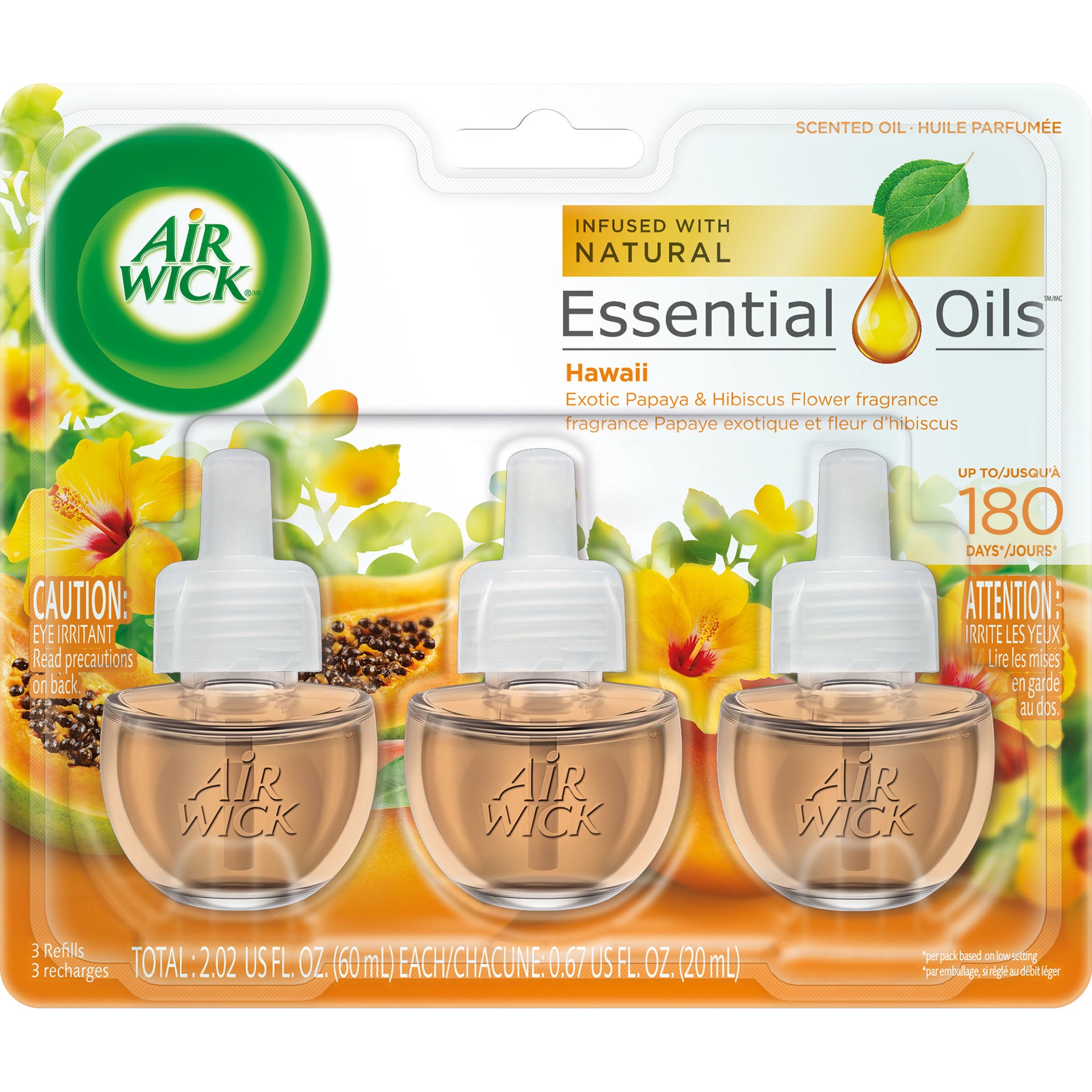 slide 1 of 1, Air Wick Hawaii Scented Oil Refills, 3 ct; 2.01 fl oz