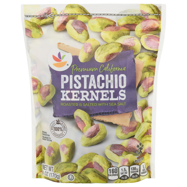 slide 1 of 1, Giant Pistachios Roasted & Salted, 6 oz