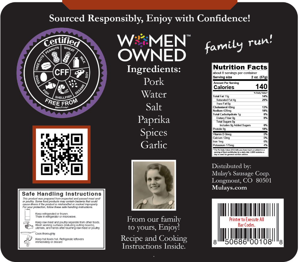 slide 2 of 2, Mulay's Chorizo, 15 oz