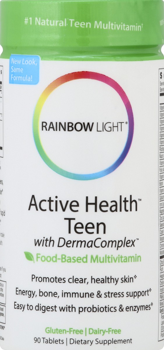 slide 1 of 5, Rainbow Light Active Health Teen 90 ea, 90 ct