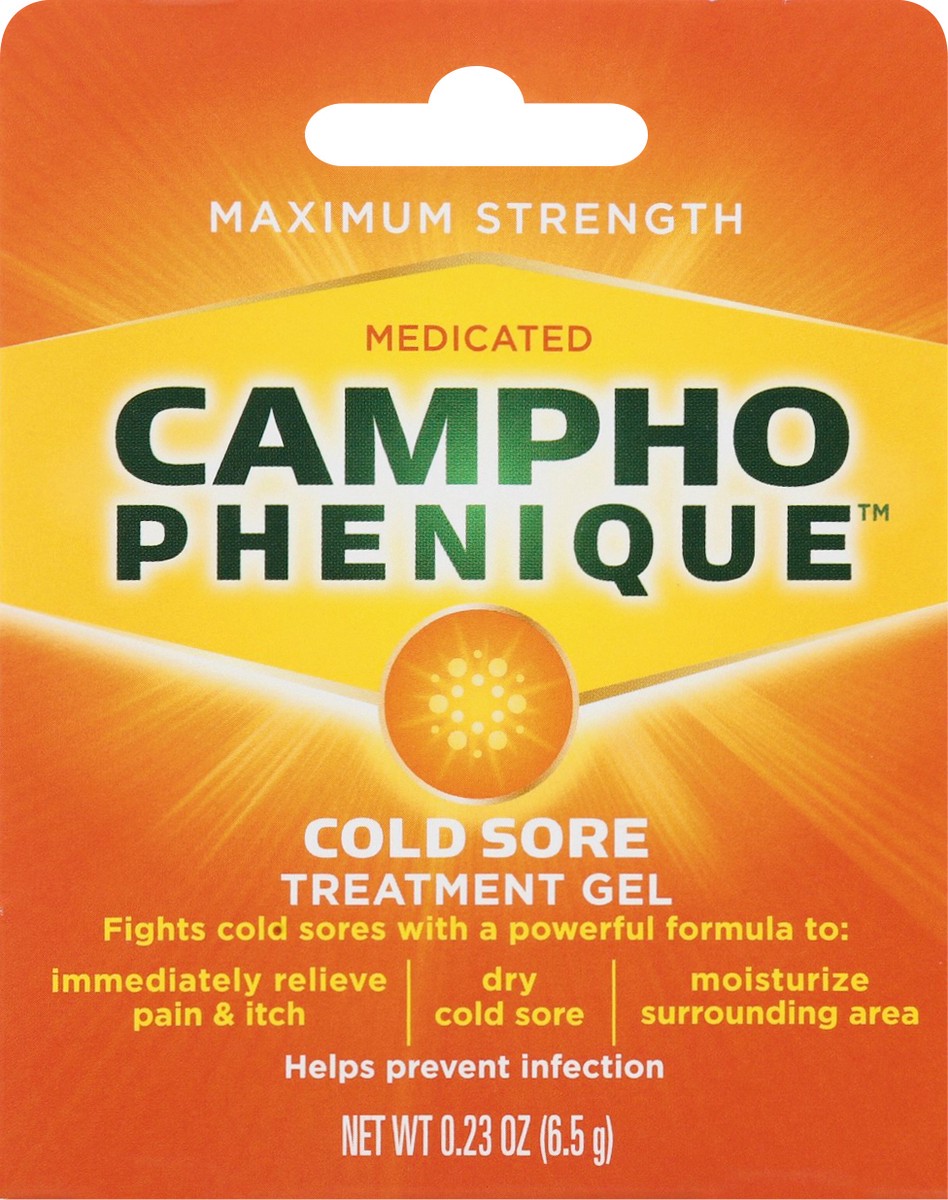 slide 6 of 9, Campho-Phenique Cold Sore Treatment Gel, 0.23 oz