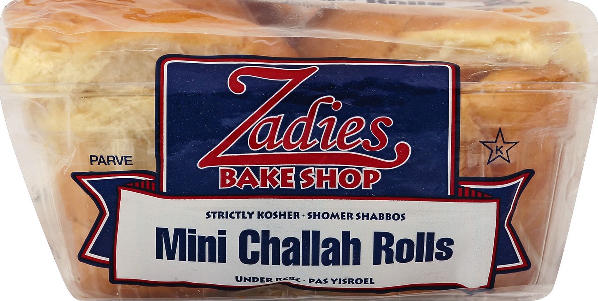 slide 1 of 5, Zadies Challah Rolls 15 oz, 15 oz