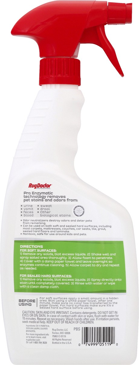 slide 10 of 11, Rug Doctor Pro-Enzymatic Formula Fresh Spring Scent Urine Eliminator Plus 24 oz, 24 oz