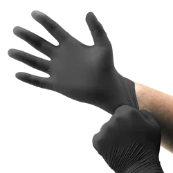 Boss 4 Mil Black Nitrile Gloves, 50 ct, XL