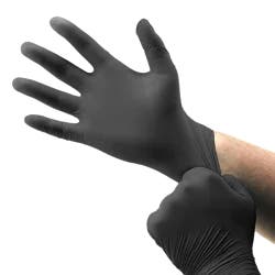 Boss 4 Mil Black Nitrile Gloves, 50 ct, XL