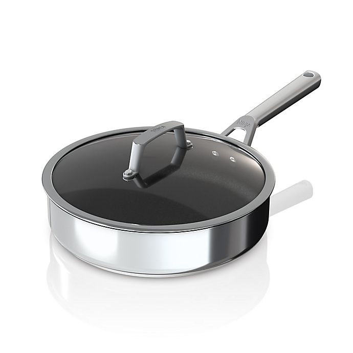 Ninja Foodi NeverStick Nonstick Stainless Steel Saute Pan 3 qt | Shipt