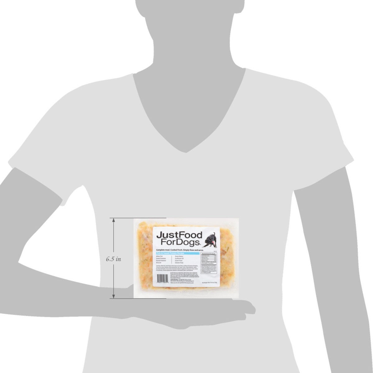 slide 8 of 16, JustFoodForDogs Daily Diets Fish & Sweet Potato Frozen Dog Food, 18 oz