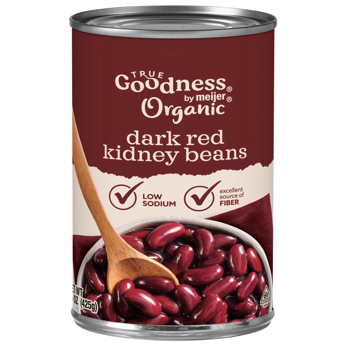 slide 1 of 9, True Goodness Organic Dark Red Kidney Beans, 15 oz