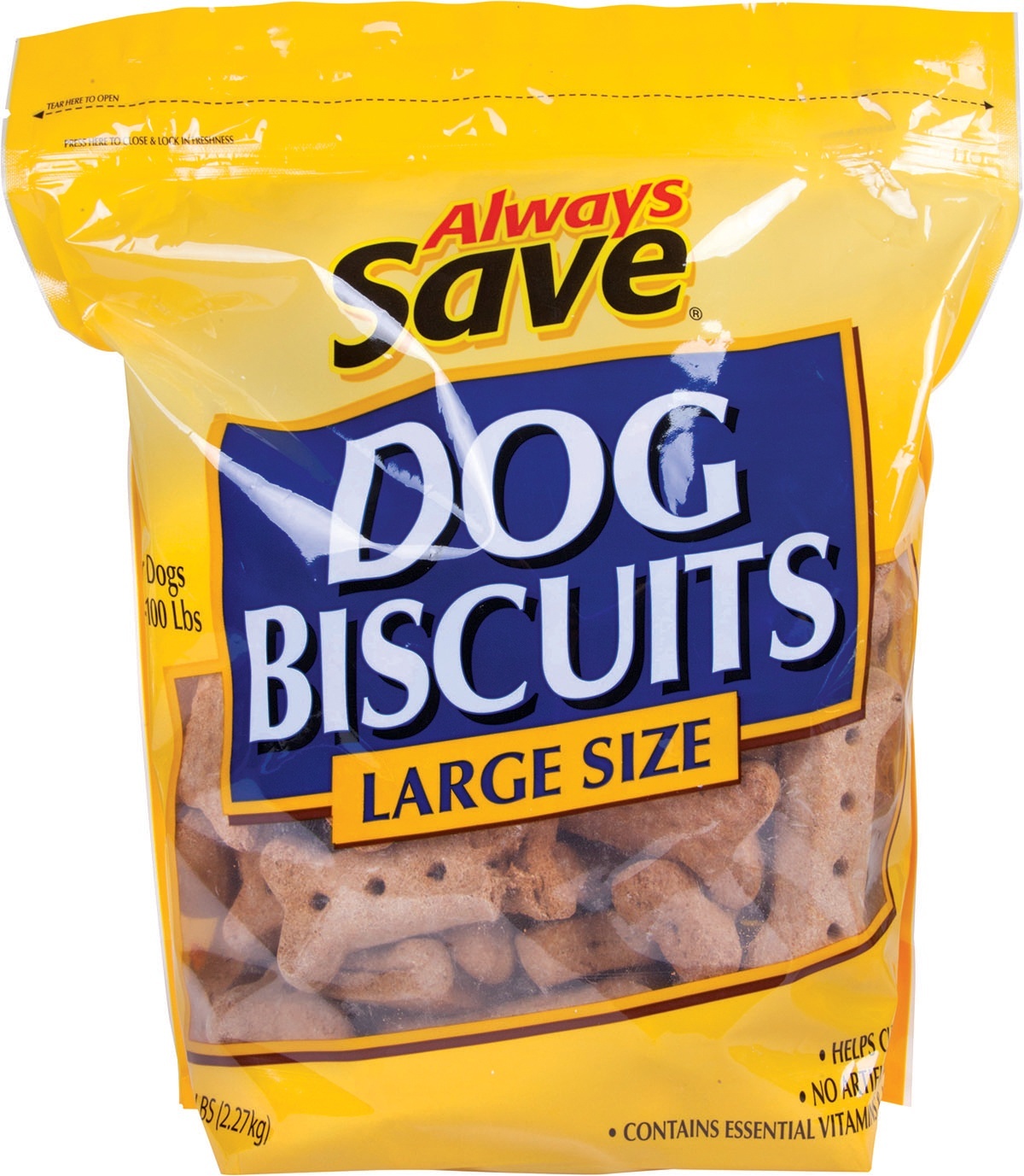 slide 1 of 1, Always Save Dog Biscuits Large Size, 5 lb