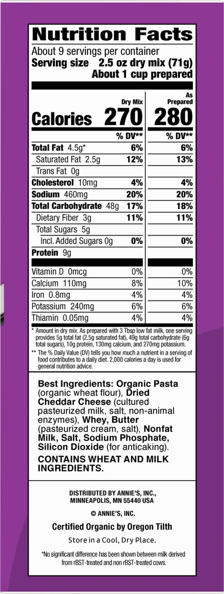 slide 3 of 9, Annie's Shells & White Cheddar Macaroni & Cheese, 4 ct