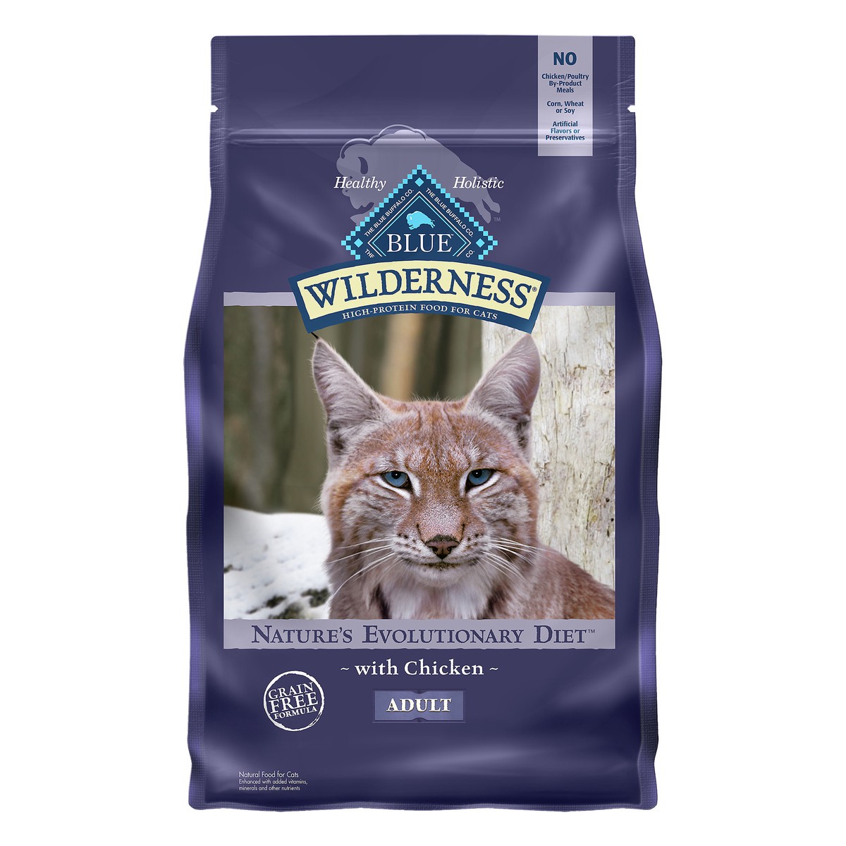 slide 1 of 13, Blue Buffalo Blue Wilderness Adult Grain Free Formula with Chicken Food for Cats 4 lb, 4 lb