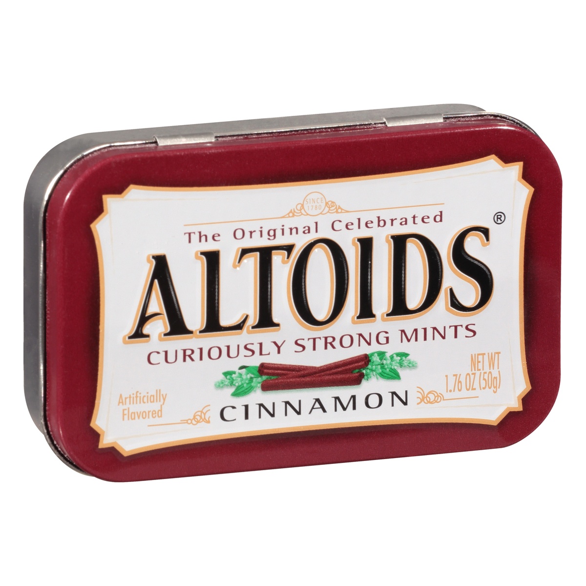slide 10 of 10, ALTOIDS Cinnamon Mints Single Pack, 1.76 oz
